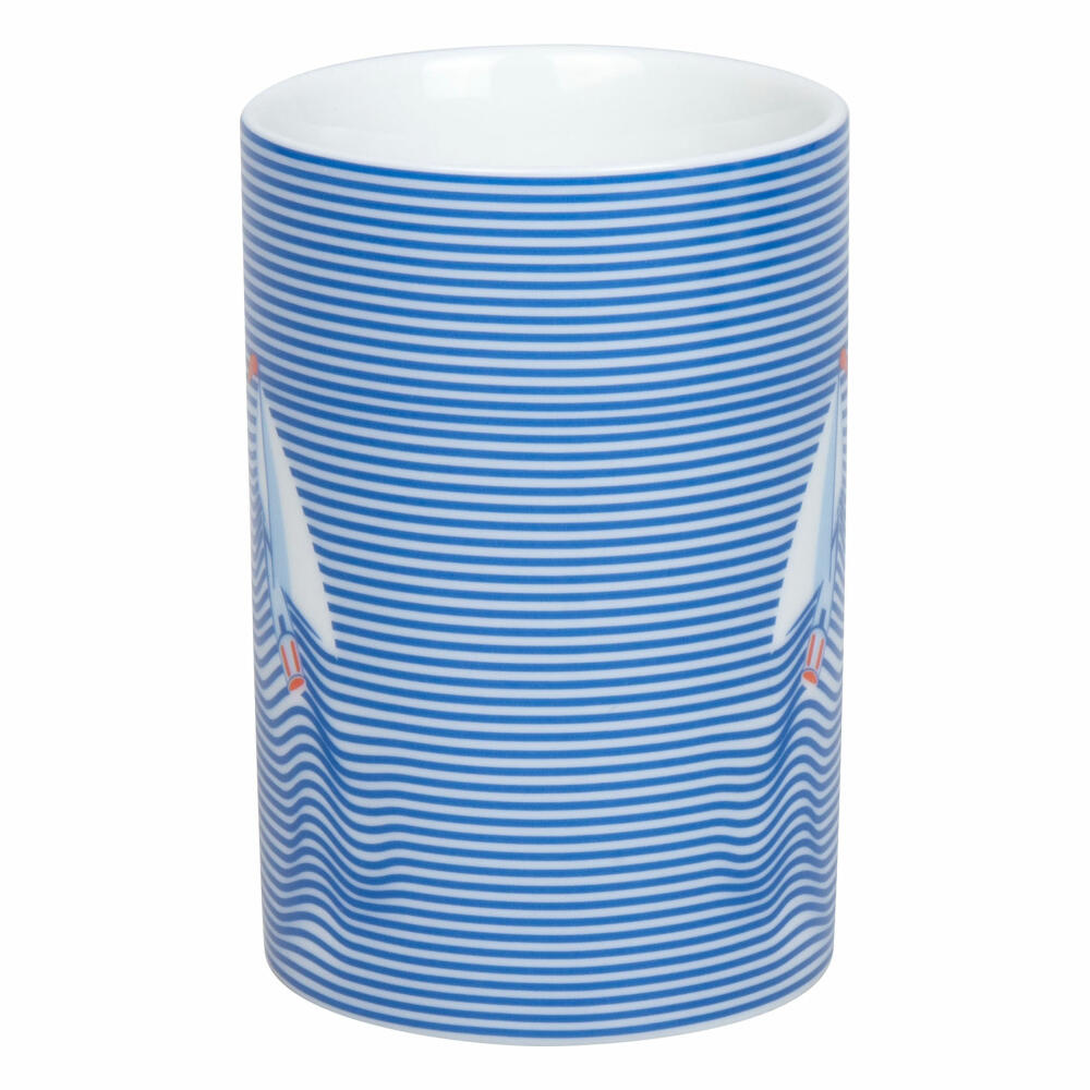 Könitz Becher Smooth Sailing - Boat, Porzellan, Blau, 305 ml, 11 1 315 2936