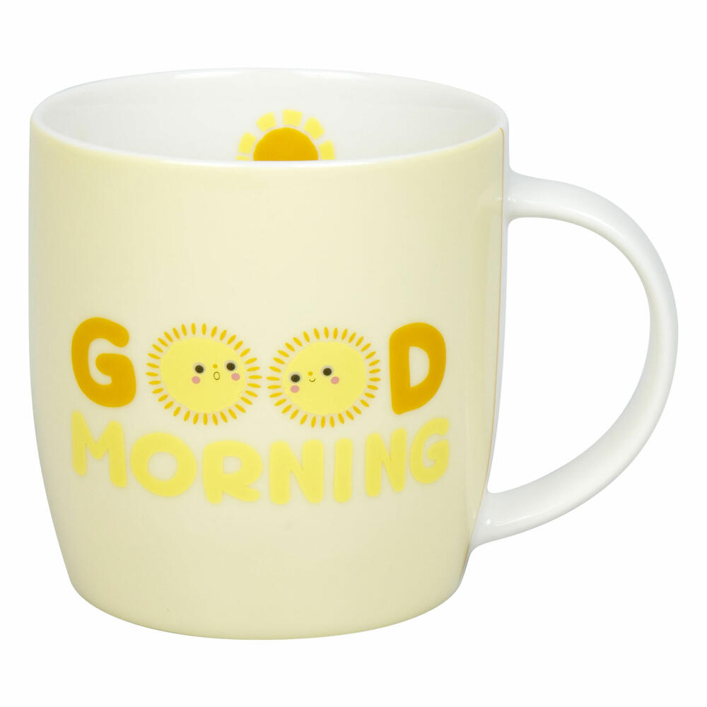 Könitz Becher Good Morning, Tasse, New Bone China, Gelb, 400 ml, 11 7 275 2948