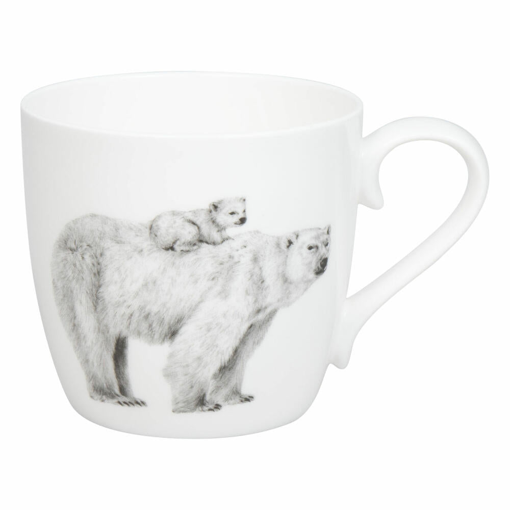 Könitz Becher Amazing Animals - Eisbären, Bone China, Schwarz, 425 ml, 11 2 057 2956