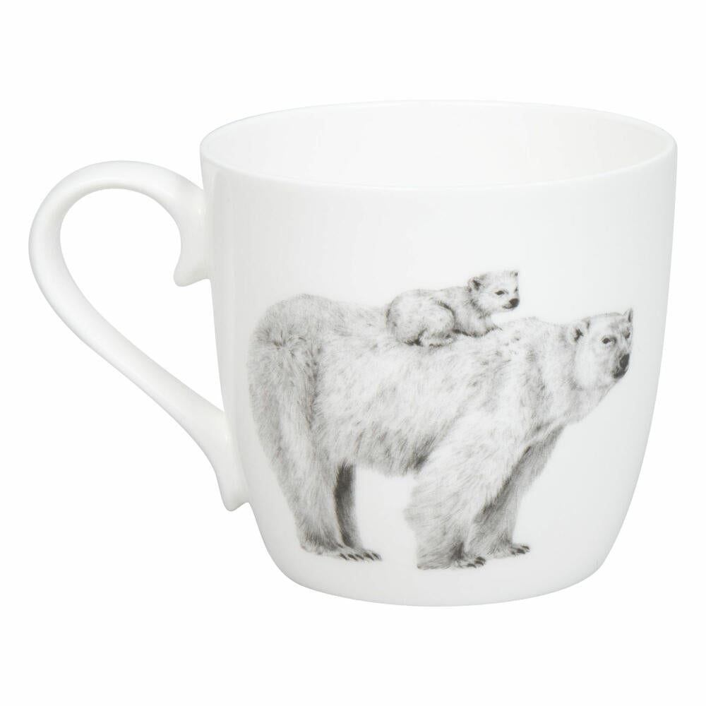 Könitz Becher Amazing Animals - Eisbären, Bone China, Schwarz, 425 ml, 11 2 057 2956