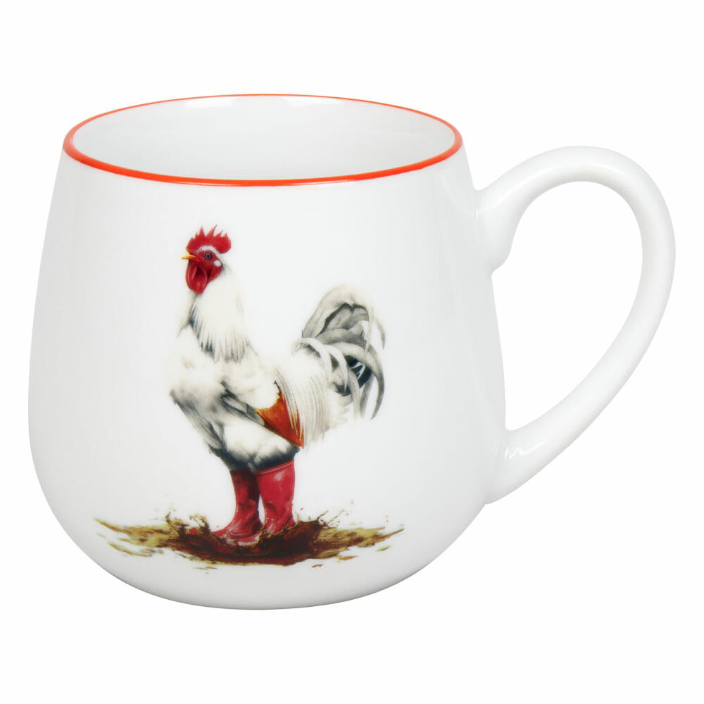 Könitz Kuschelbecher Tapsiger Hahn, Tasse, Porzellan, Rot, 400 ml, 11 1 143 2961