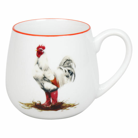 Könitz Kuschelbecher Tapsiger Hahn, Tasse, Porzellan, Rot, 400 ml, 11 1 143 2961