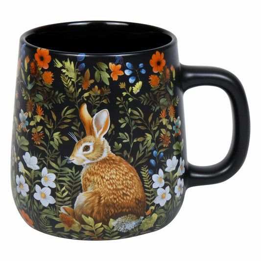 Könitz Becher Forest Wildlife - Rabbit, New Bone China, Schwarz, 395 ml, 11 7 239 2959