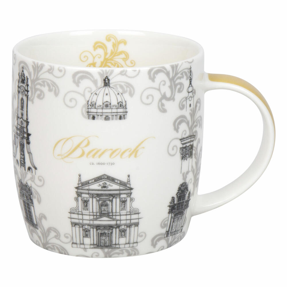 Könitz Becher Architektur - Barock, New Bone China, Grau, 400 ml, 11 7 275 2946