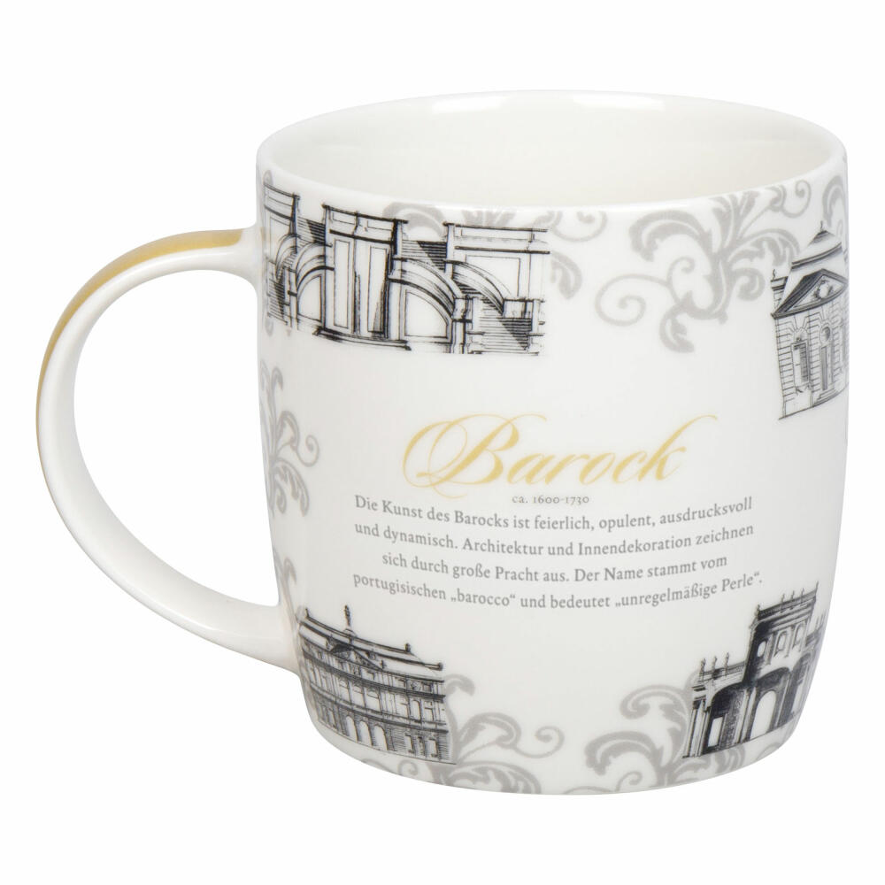 Könitz Becher Architektur - Barock, New Bone China, Grau, 400 ml, 11 7 275 2946