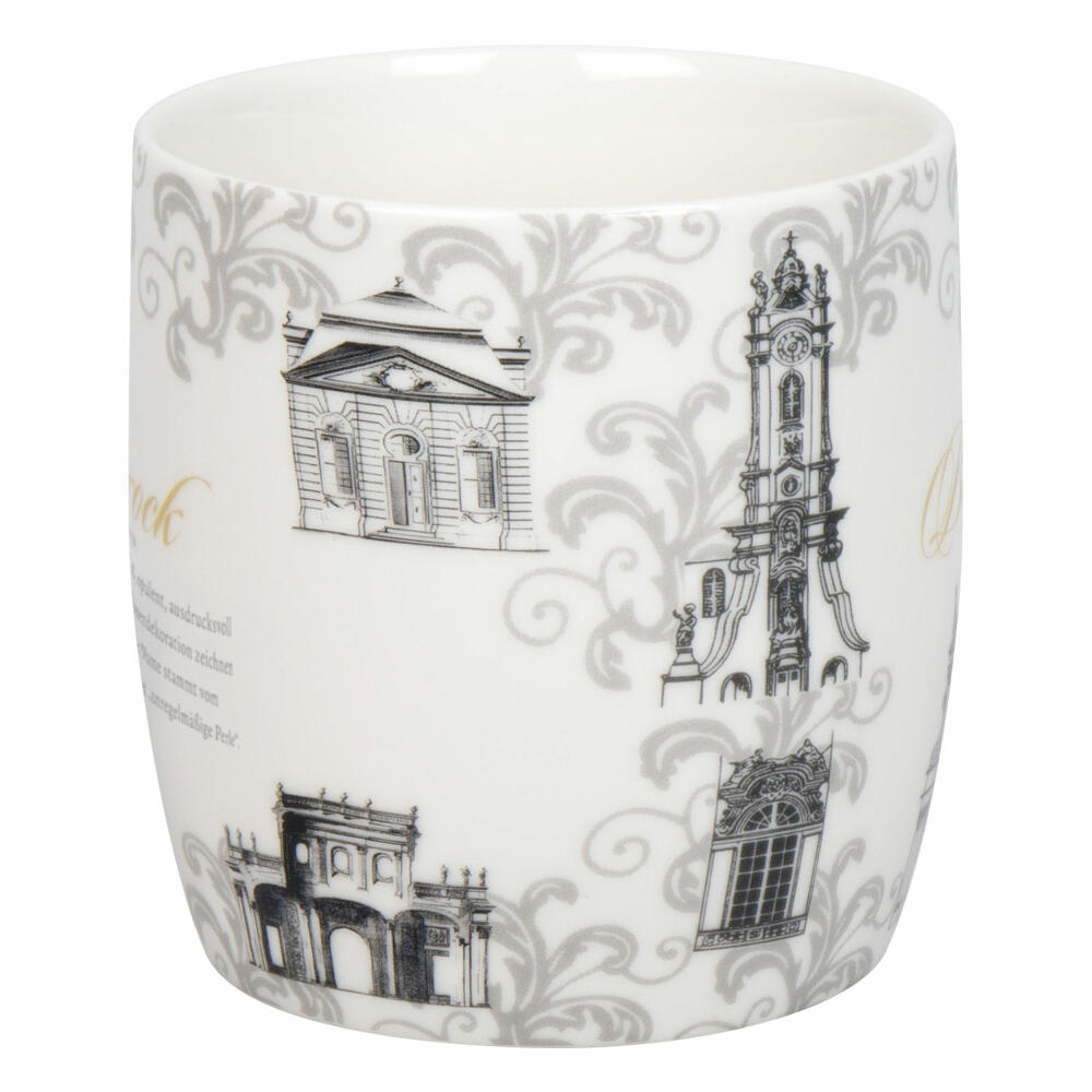 Könitz Becher Architektur - Barock, New Bone China, Grau, 400 ml, 11 7 275 2946