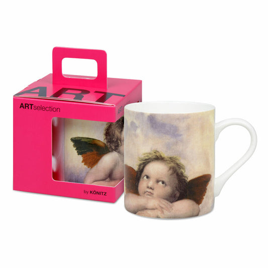 Könitz Becher Madonna Sistina - Raffael, in Geschenkbox, Bone China, Braun, 400 ml, 11 5 004 2802