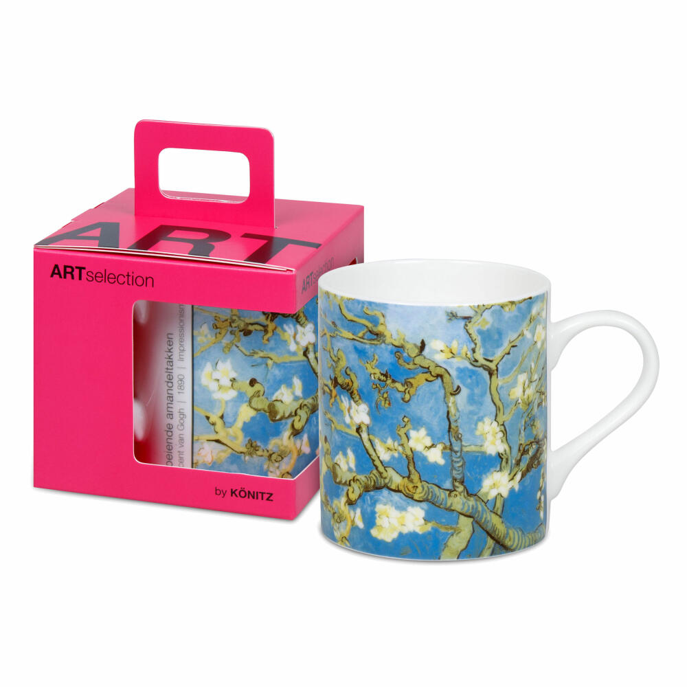 Könitz Becher Bloeiende Amandeltakken - Van Gogh, in Geschenkbox, Bone China, Blau, 400 ml, 11 5 004 2922