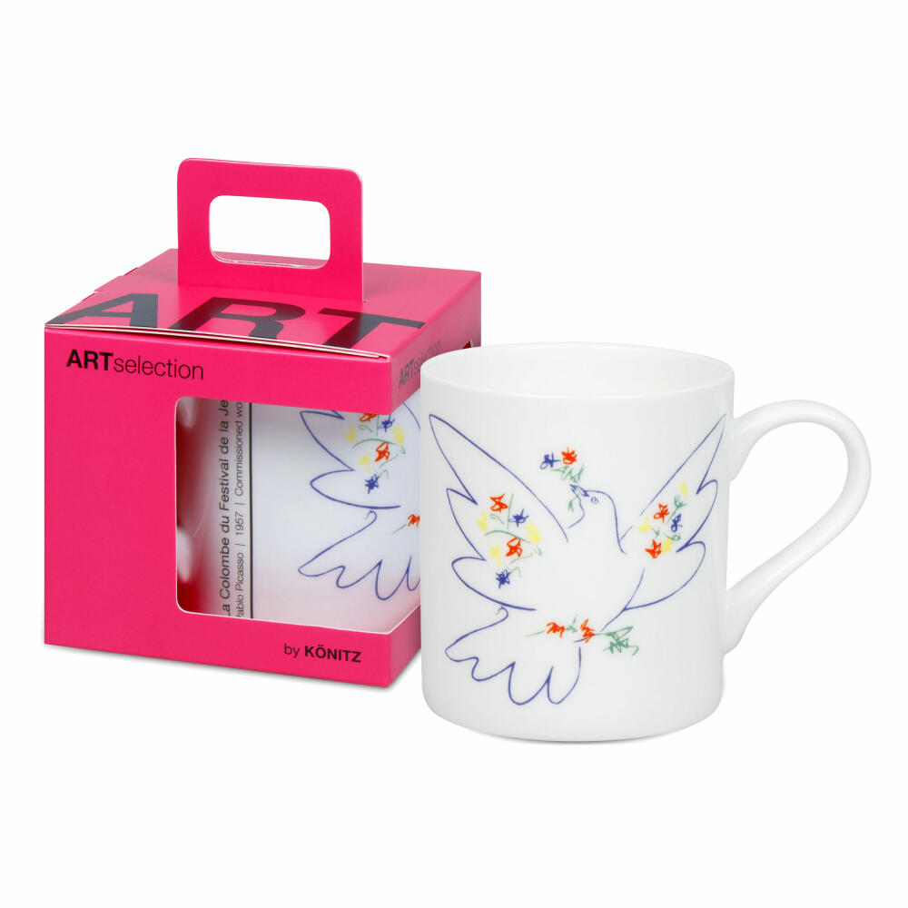 Könitz Becher Picasso - La Colombe Du Festival, in Geschenkbox, Bone China, Bunt, 400 ml, 11 5 004 1992