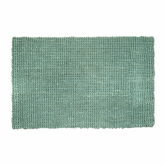 Gift Company Hampton Jute Matte L, Fußmatte, Schmutzfangmatte, Badezimmer, Türkis, 90 x 60 cm, 40154