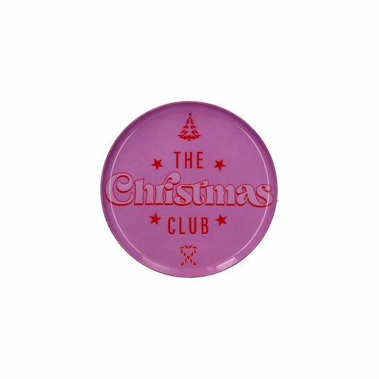 Gift Company Dekotablett Love Trays XS, The Christmas Club, Tablett, Eisen, Rosa, Ø 12.7 cm, 1214602012