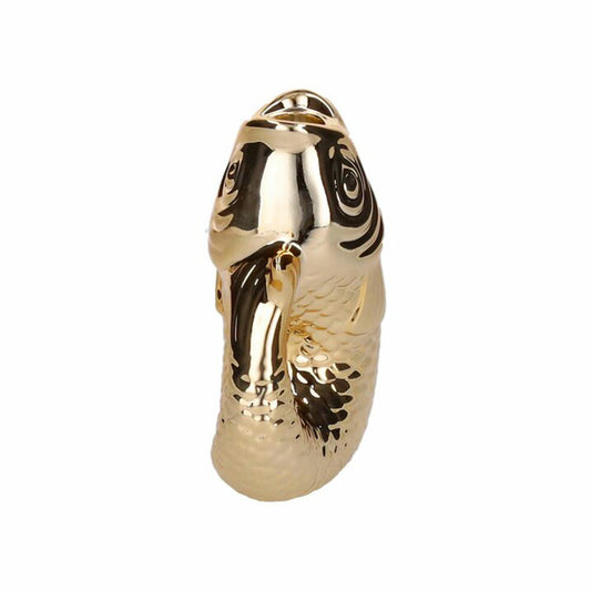 Gift Company Kerzenhalter Monsieur Carafon S, Kerzenständer in Fisch-Form, Steingut, Gold, H 16.2 cm, 1055303021