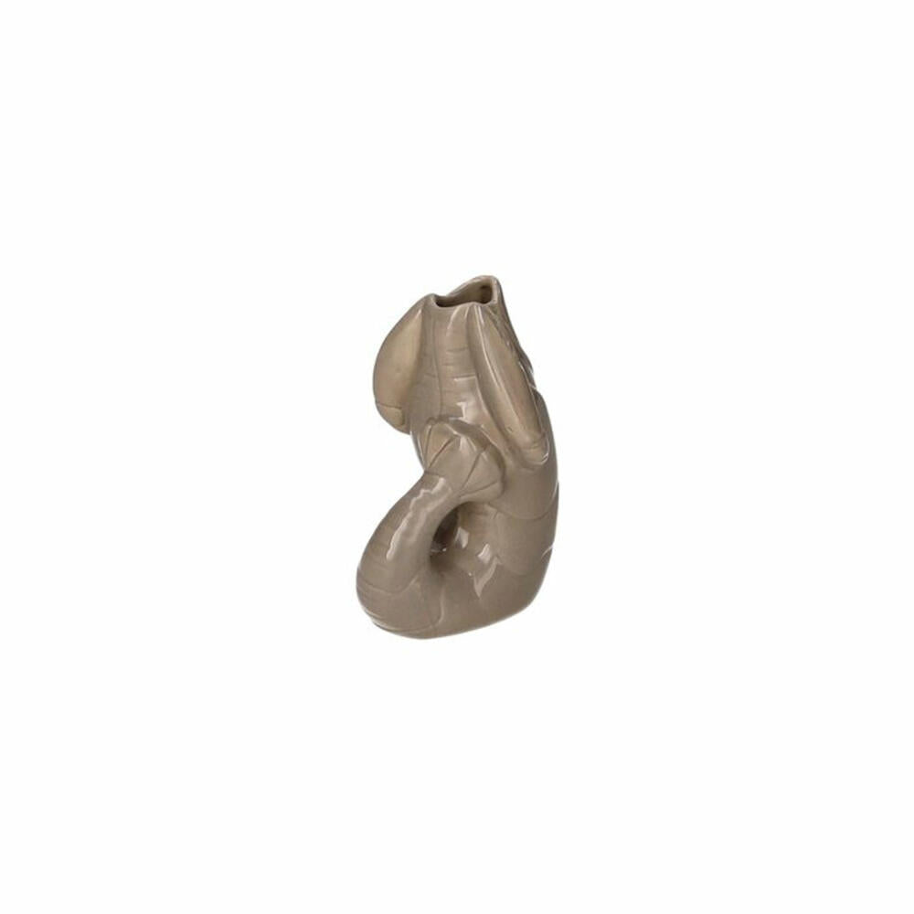 Gift Company Vase Madame Crevette XS, Dekovase in Hummer-Form, Steingut, Sandstone, H 14 cm, 1214502029