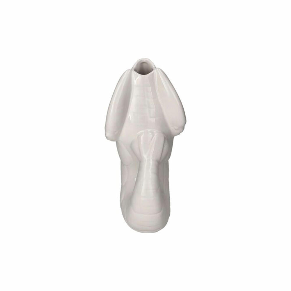Gift Company Vase Madame Crevette S, Dekovase in Hummer-Form, Steingut, Weiß, H 26.7 cm, 1214503001