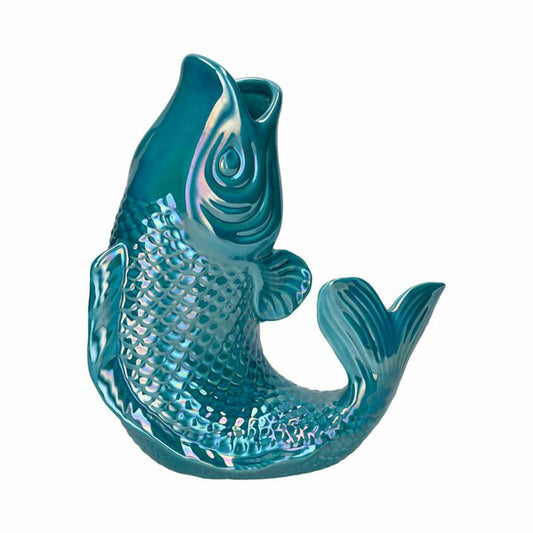 Gift Company Vase Mamsell Koi S, Dekovase in Fisch-Form, Steingut, Rainbow Ocean, H 25 cm, 1214303093