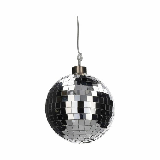 Gift Company LED-Kugel Disco, Discokugel, Weihnachtskugel, Dekokugel, Glas / Polyester, Silber, Ø 10 cm, 1217904022