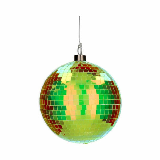 Gift Company LED-Kugel Disco, Discokugel, Weihnachtskugel, Dekokugel, Glas / Polyester, Neon Grün, Ø 15 cm, 1217905084
