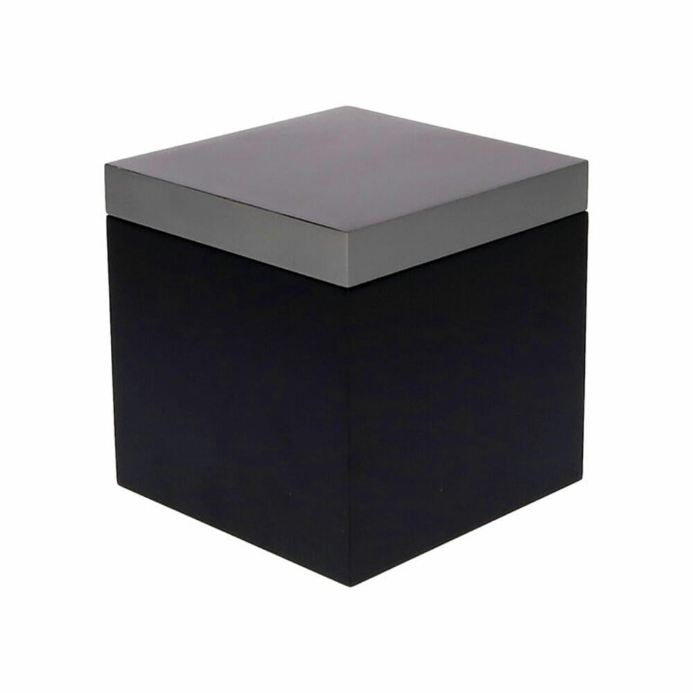 Gift Company Box Neo S, Aufbewahrungsbox, MDF, Dunkelgrau / Schwarz, 13 x 13 cm, 1218003002