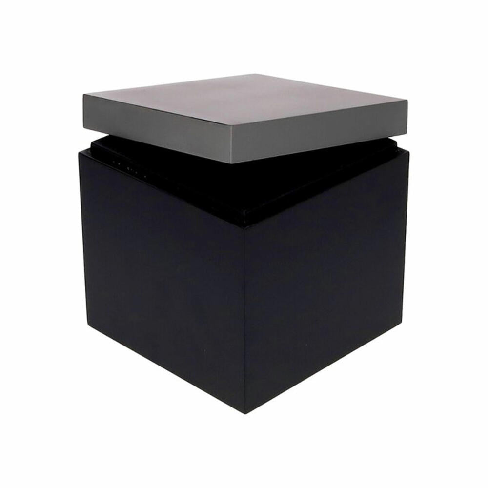 Gift Company Box Neo S, Aufbewahrungsbox, MDF, Dunkelgrau / Schwarz, 13 x 13 cm, 1218003002