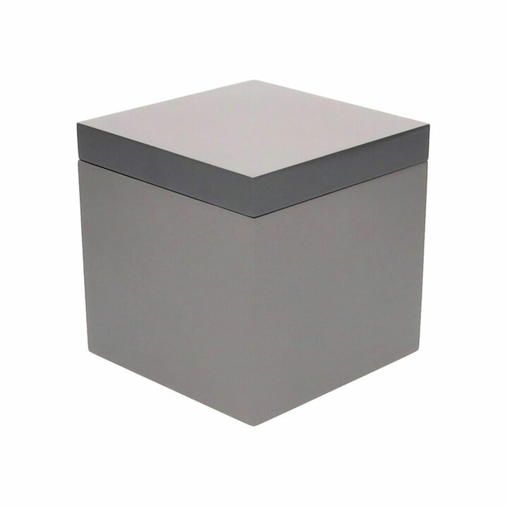 Gift Company Box Neo S, Aufbewahrungsbox, MDF, Grau / Dunkelgrau, 13 x 13 cm, 1218003004