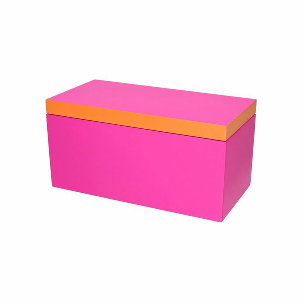 Gift Company Box Neo M, Aufbewahrungsbox, MDF, Neon Pink / Neon Orange, 26 x 13 cm, 1218004082