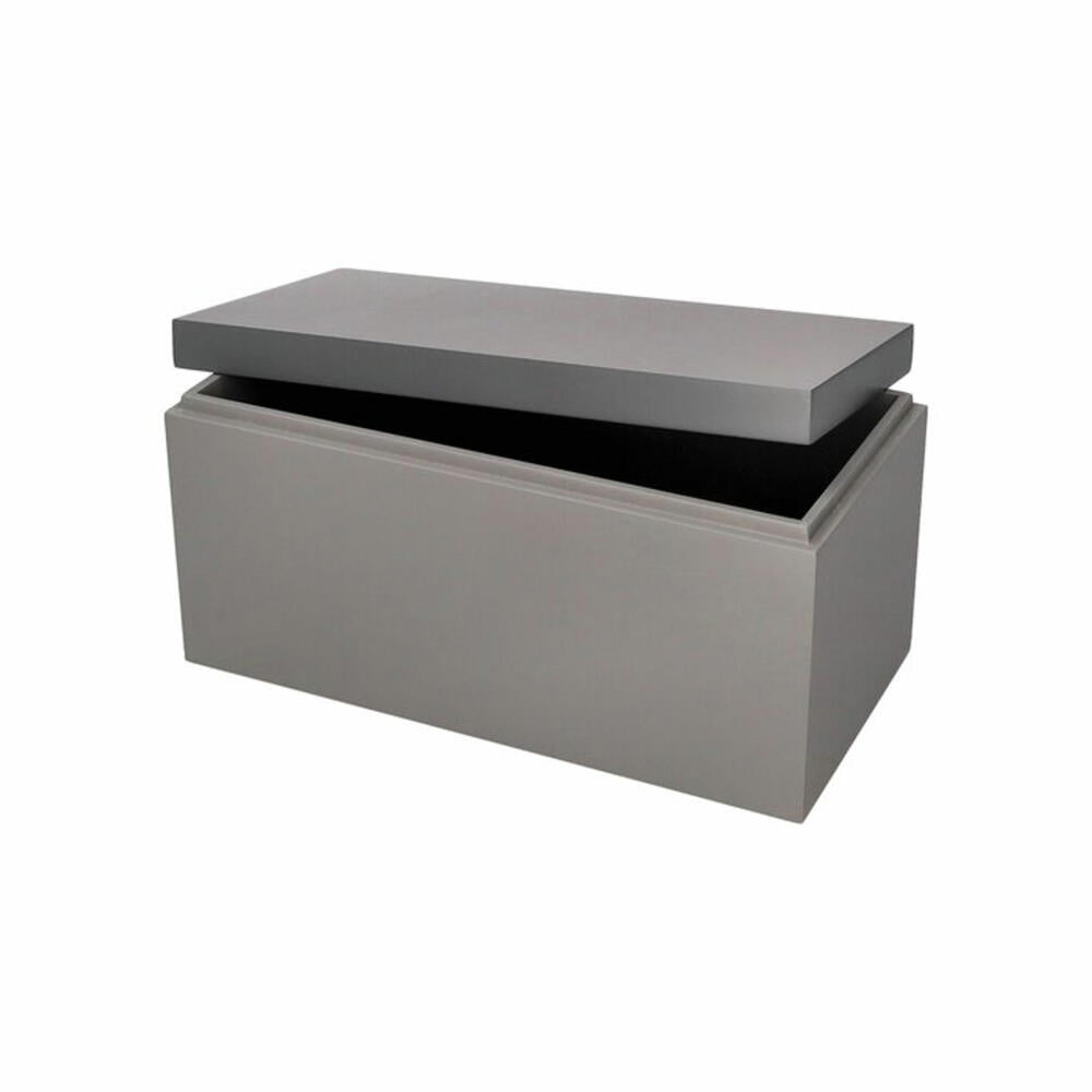 Gift Company Box Neo M, Aufbewahrungsbox, MDF, Grau / Dunkelgrau, 26 x 13 cm, 1218004004