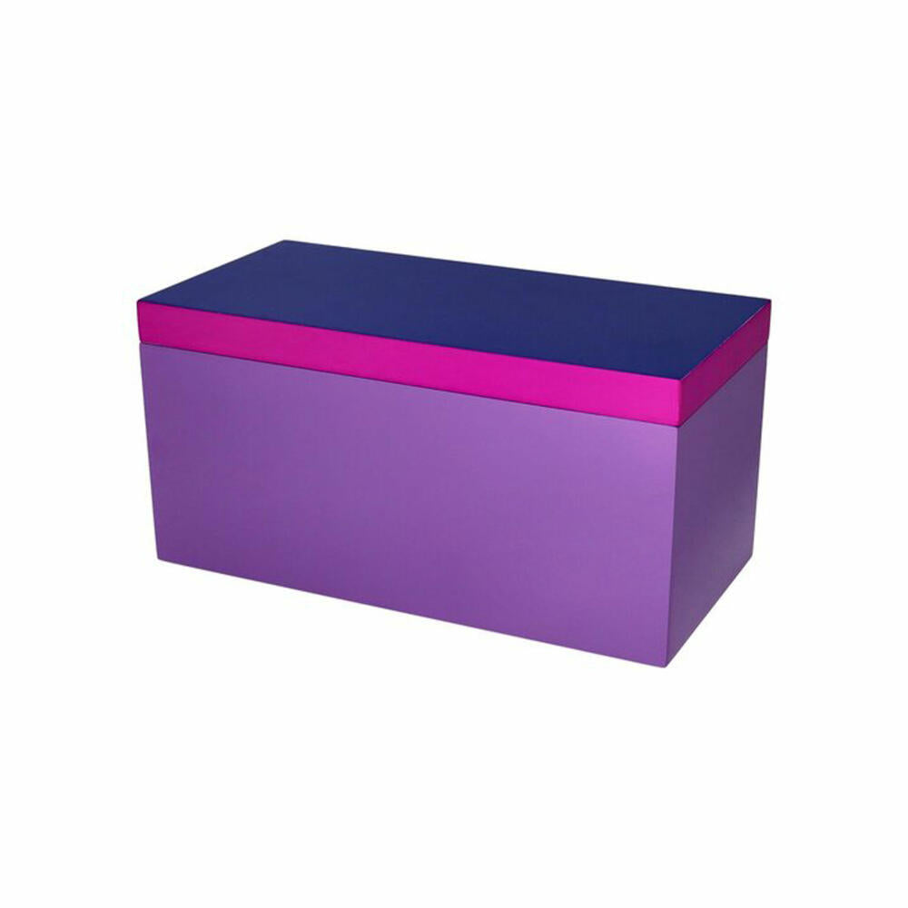 Gift Company Box Neo M, Aufbewahrungsbox, MDF, Dunkelblau / Neon Lila, 26 x 13 cm, 1218004009