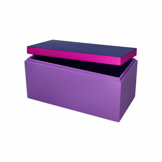 Gift Company Box Neo M, Aufbewahrungsbox, MDF, Dunkelblau / Neon Lila, 26 x 13 cm, 1218004009