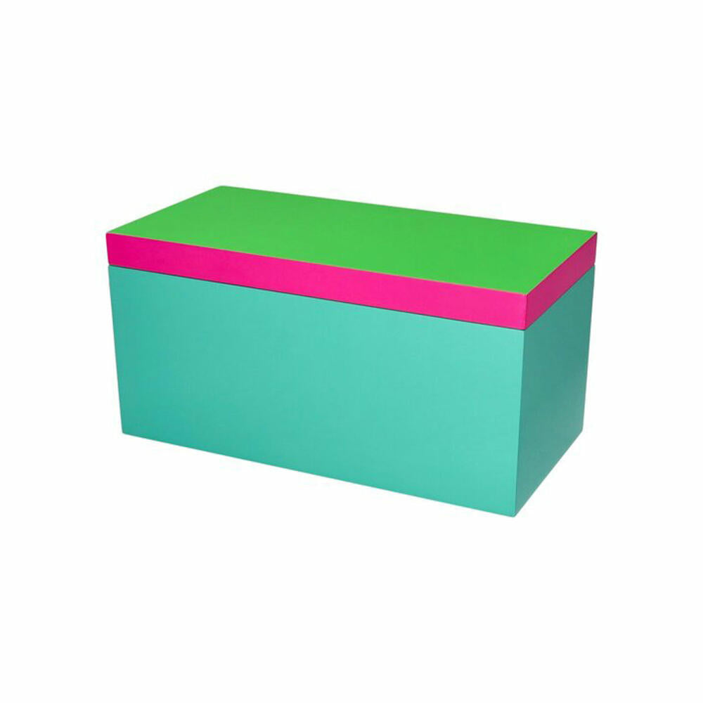 Gift Company Box Neo M, Aufbewahrungsbox, MDF, Neon Grün / Neon Pink / Türkis, 26 x 13 cm, 1218004084