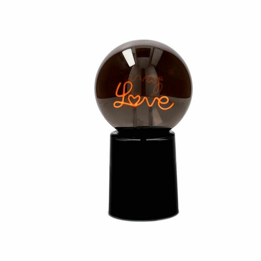 Gift Company LED-Leuchtkugel Glowmance, Love, Neonlicht, Dekolicht, Glas / Kunststoff, Schwarz, H 21 cm, 1217401002