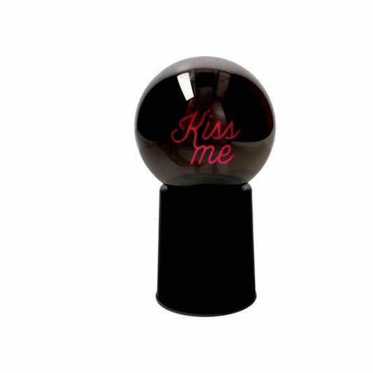 Gift Company LED-Leuchtkugel Glowmance, Kiss Me, Neonlicht, Dekolicht, Glas / Kunststoff, Schwarz, H 21 cm, 1217601002