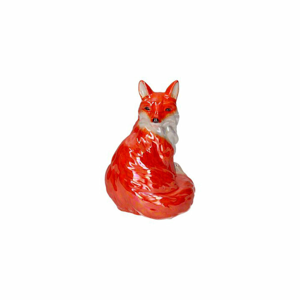 Gift Company Vase Mignon Fuchs, Dekovase, Blumenvase, Dolomit, Orange, H 13.6 cm, 1220301011