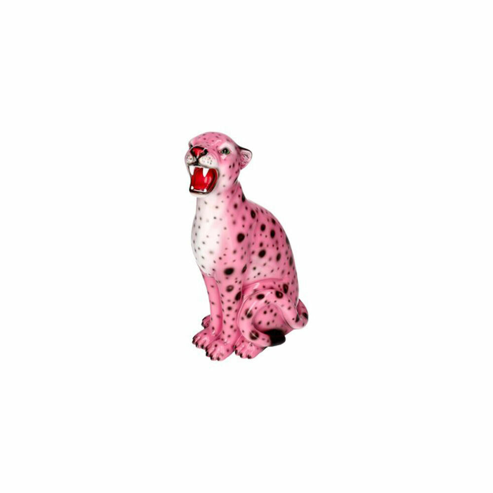 Gift Company Leopard Wildcat S, Dekofigur, Dekoration, Skulptur, Rosa, H 34 cm, 1218103012