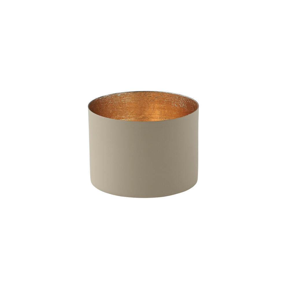 Gift Company Windlicht Chennai M, Teelichthalter, Kerzenhalter, Eisen, Sandstone, Gold, 7.5 cm, 1054604029