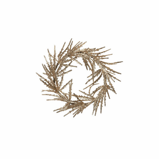 Gift Company Seoul Kranz mit Glitzer, Türkranz, Dekoration, Deko, Gold, 26 cm, 1076701021