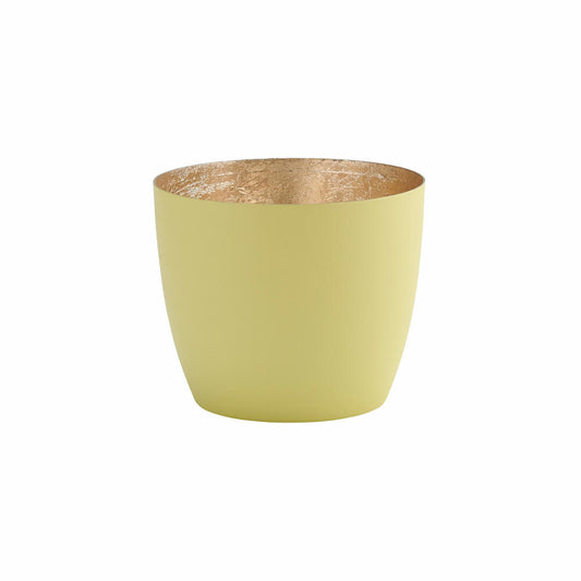 Gift Company Windlicht Madras M, Teelichthalter, Kerzenhalter, Eisen, Pastellgelb, 8.5 cm, 1092504080
