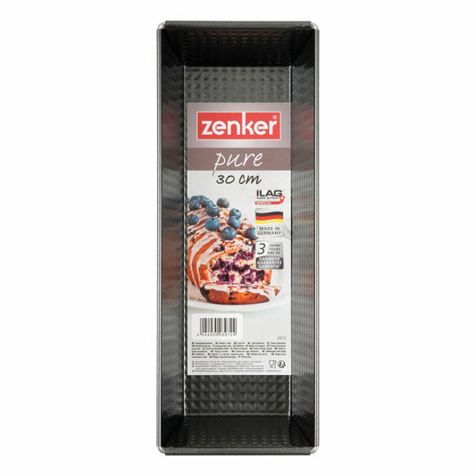 Zenker Pure Königskuchenform, Königskuchen Form, Kastenform, Backform, Kuchenform, Ilag Special, Schwarz, L 30 cm, 3972