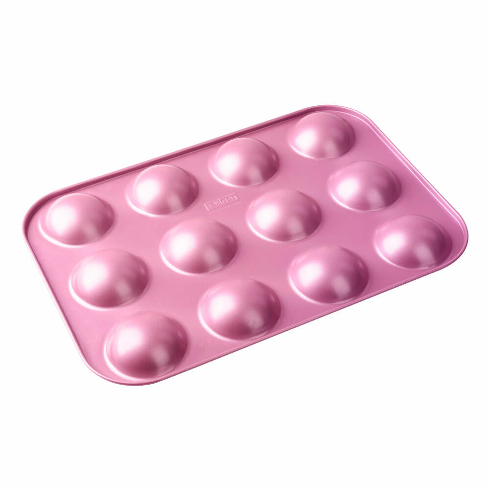 Zenker Creative Studio Miniamerikaner und Florentiner Backblech, Amerikaner Backform, für 12 Mini-Amerikaner / Florentiner, Ilag Special, Frozen Rose / Silber-Grau, L 38.5 cm, 7482
