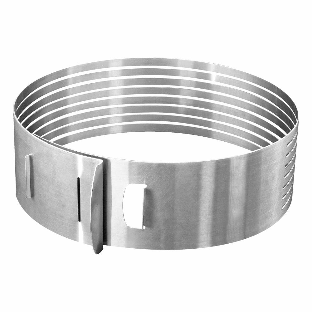 Zenker Patisserie cake base cutting aid, cake ring, cake cutter, stainless steel, suitable for Ø 26 / 28 cm, 7701