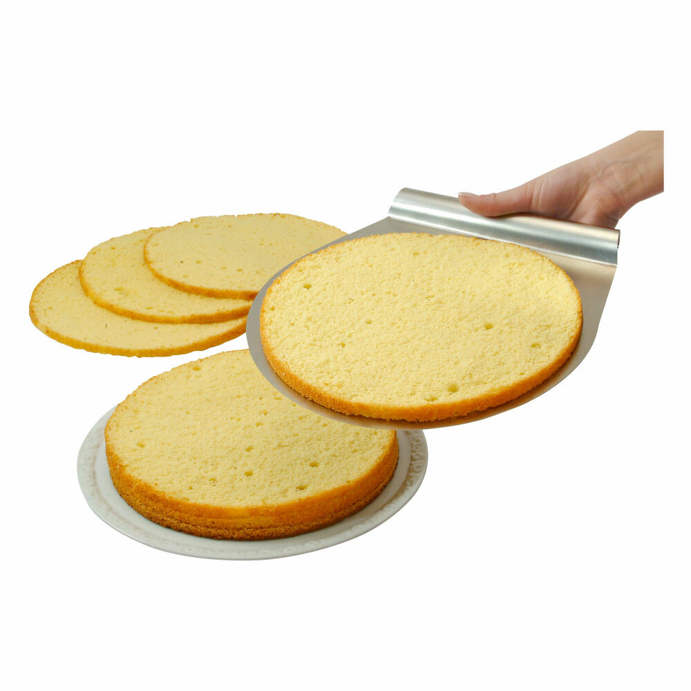 Zenker Patisserie cake base cutting aid, cake ring, cake cutter, stainless steel, suitable for Ø 26 / 28 cm, 7701