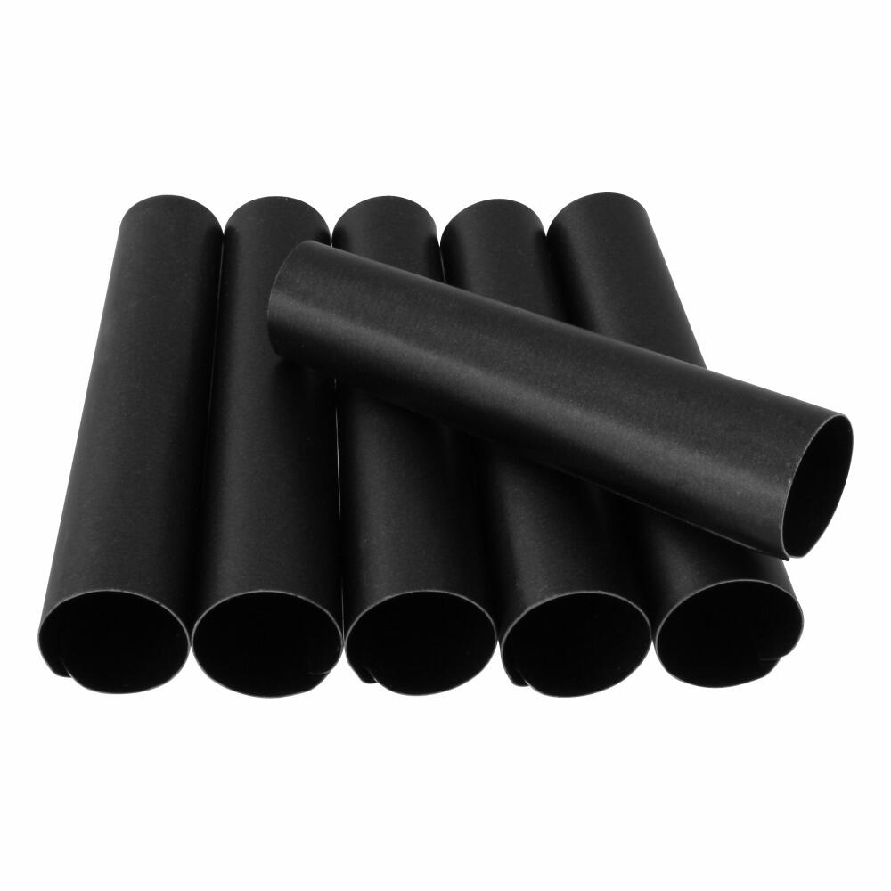 Zenker Schaumrollen-Formen Klein, 6er Set, Schaum Rollen, Sahnerollen, Backröhrchen, Stahlblech, Schwarz, L 6 cm, 7725