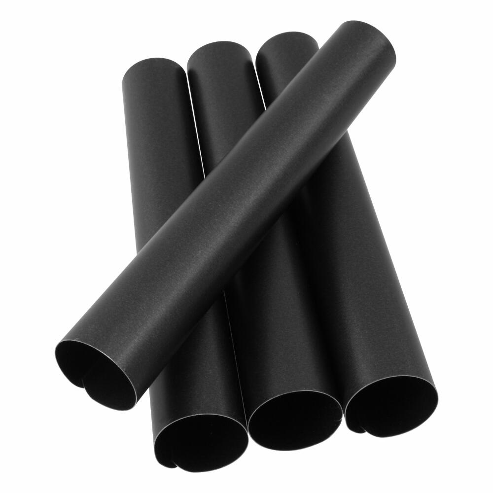 Zenker Schaumrollen-Formen Groß, 4er Set, Schaum Rollen, Sahnerollen, Backröhrchen, Stahlblech, Schwarz, L 13 cm, 7726