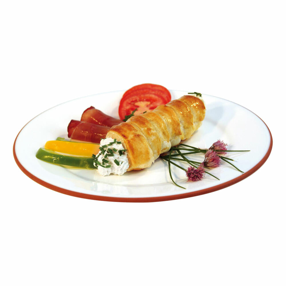 Zenker Schaumrollen-Formen Groß, 4er Set, Schaum Rollen, Sahnerollen, Backröhrchen, Stahlblech, Schwarz, L 13 cm, 7726