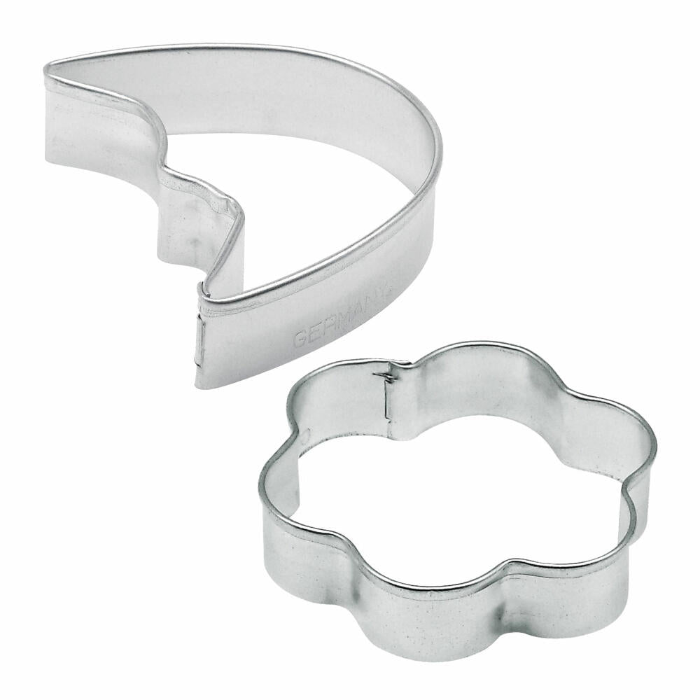 Zenker Ausstecher-Set, 10-tlg., Ausstechform, Ausstech Form, Plätzchen Ausstecher, Weißblech Verzinnt, 7731