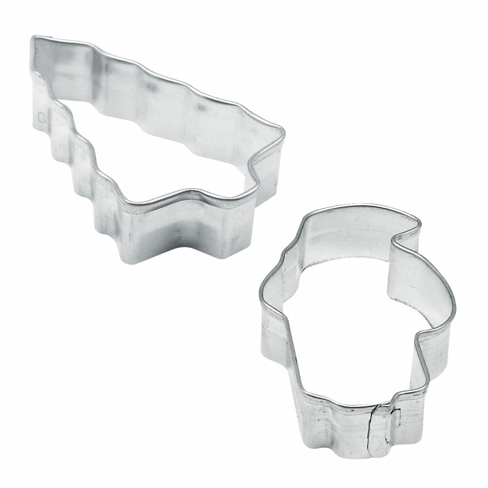 Zenker Ausstecher-Set, 10-tlg., Ausstechform, Ausstech Form, Plätzchen Ausstecher, Weißblech Verzinnt, 7731