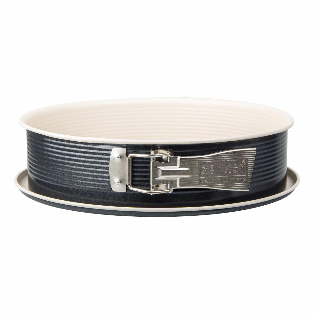 Zenker Creme Noir Springform mit 1 Boden, Backform, Kuchen Form, ILAG Ultimate, 26 cm, 7810