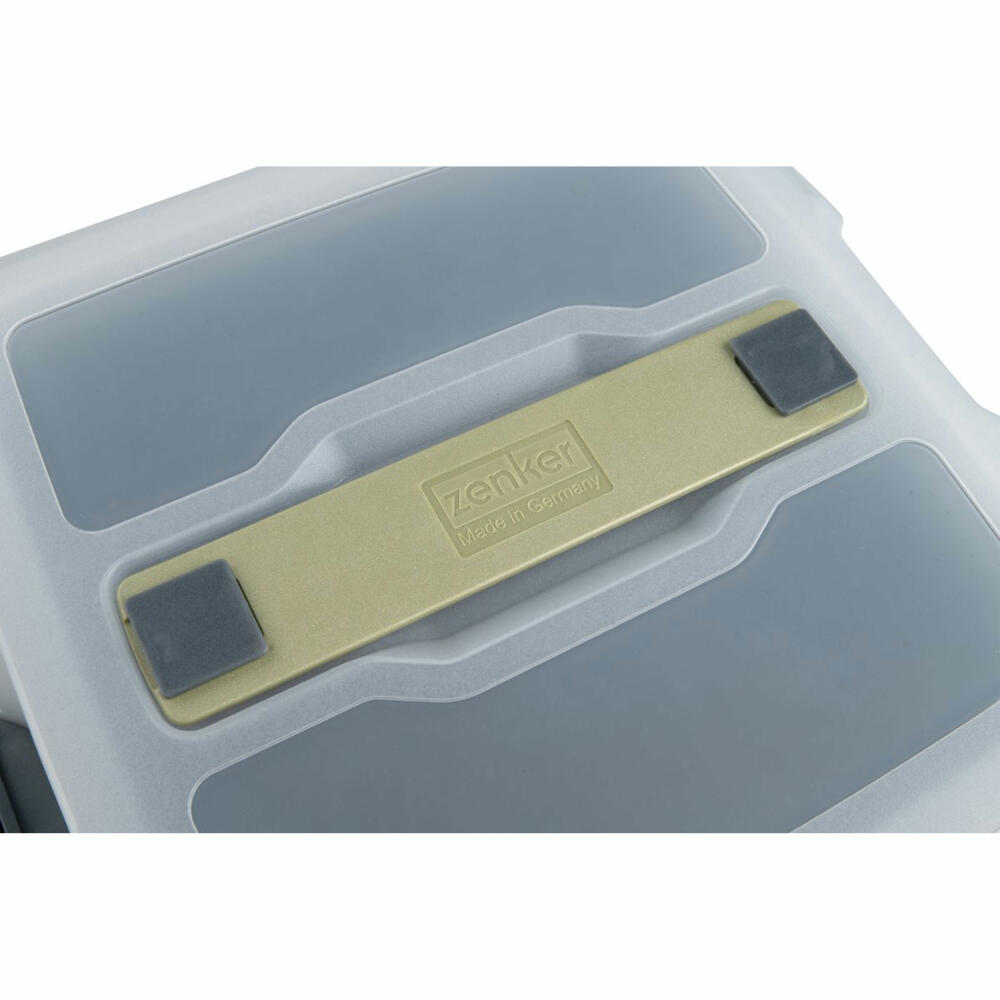 Zenker Transporthaube Bake, Click und Go, Kunststoff, Transparent, Sparkling Green, 30 x 30 cm, 7908
