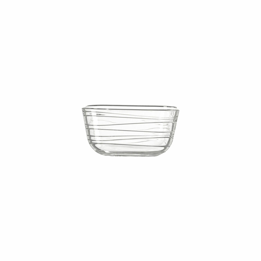 Leonardo Gusto Struttura Schale 6er Set, Schüssel, Glasschüssel, Klarglas, Glas, 500 ml, 14739