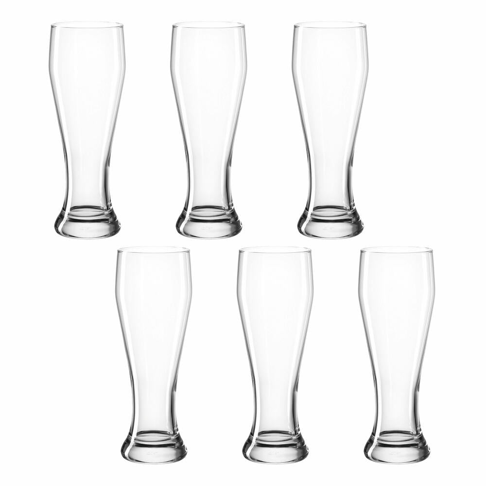 montana: :basic Weizenbierglas, 6er Set, Weißbierglas, Weizenglas, Weizenbier, Bierglas, Weizenbier Glas, 500 ml, 075052