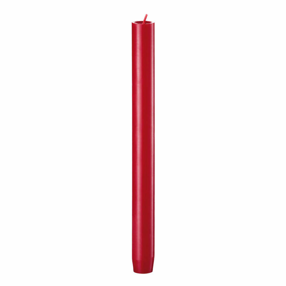 Engels Kerzen Original Stabkerze Gegossen, Stab Kerze, Leuchterkerze, Tafelkerze, Paraffin, Zinnober, Ø 2.2 cm, H 24 cm, 62002224200